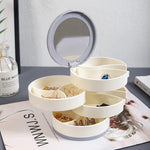 Elegante 4-stufige drehbare Schmuckaufbewahrungsbox