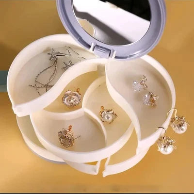 Elegante 4-stufige drehbare Schmuckaufbewahrungsbox