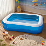 Geräumiger Aufblasbarer Familienpool für 4 Personen - Robustes PVC-Material