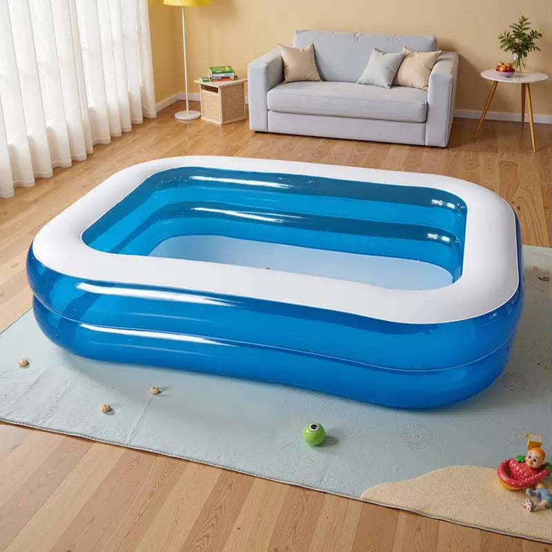 Geräumiger Aufblasbarer Familienpool für 4 Personen - Robustes PVC-Material