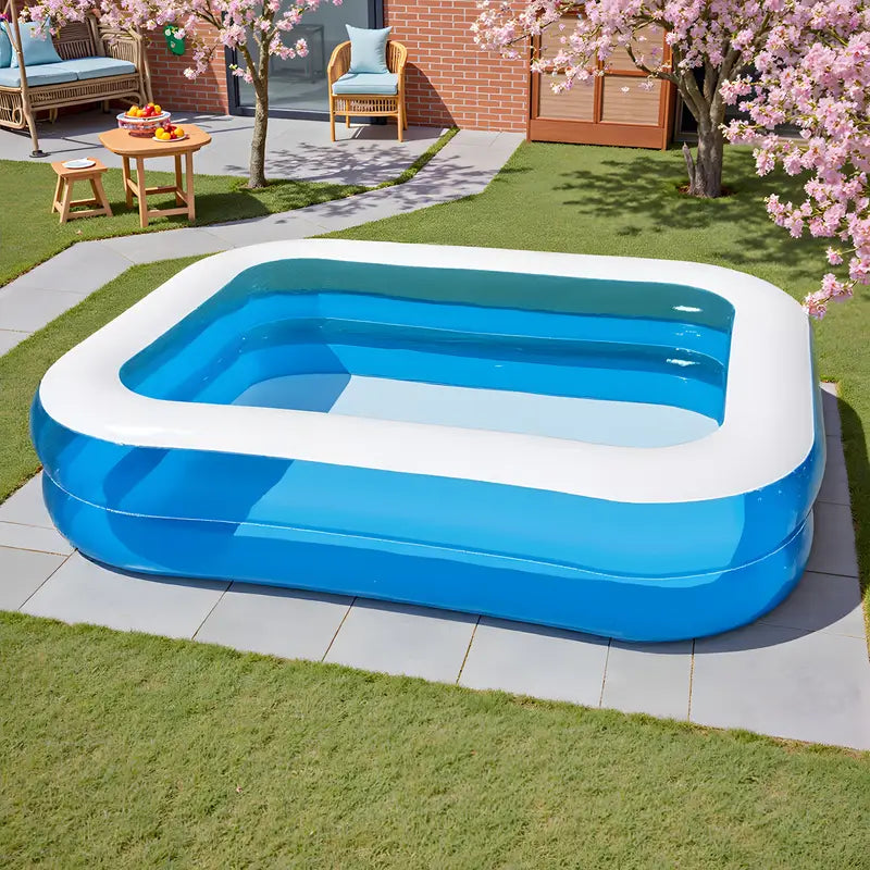 Geräumiger Aufblasbarer Familienpool für 4 Personen - Robustes PVC-Material
