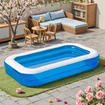 Geräumiger Aufblasbarer Familienpool für 4 Personen - Robustes PVC-Material