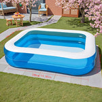 Geräumiger Aufblasbarer Familienpool für 4 Personen - Robustes PVC-Material