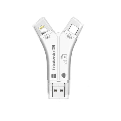 Vielseitiger 4-in-1 Kartenleser für Smartphones