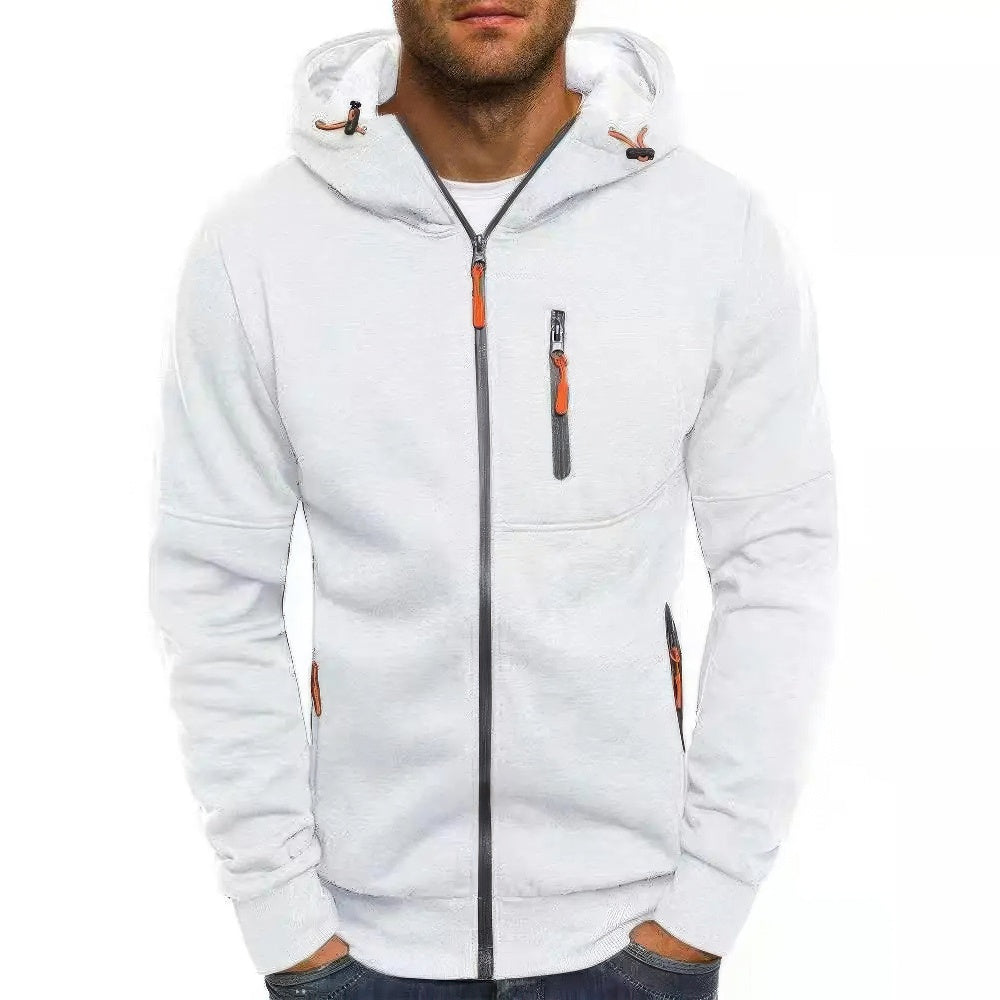 Vielseitige Herren Hoodie-Weste mit praktischem Reißverschluss