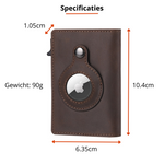 Eleganter Kartenhalter mit integriertem AirTag-Fach