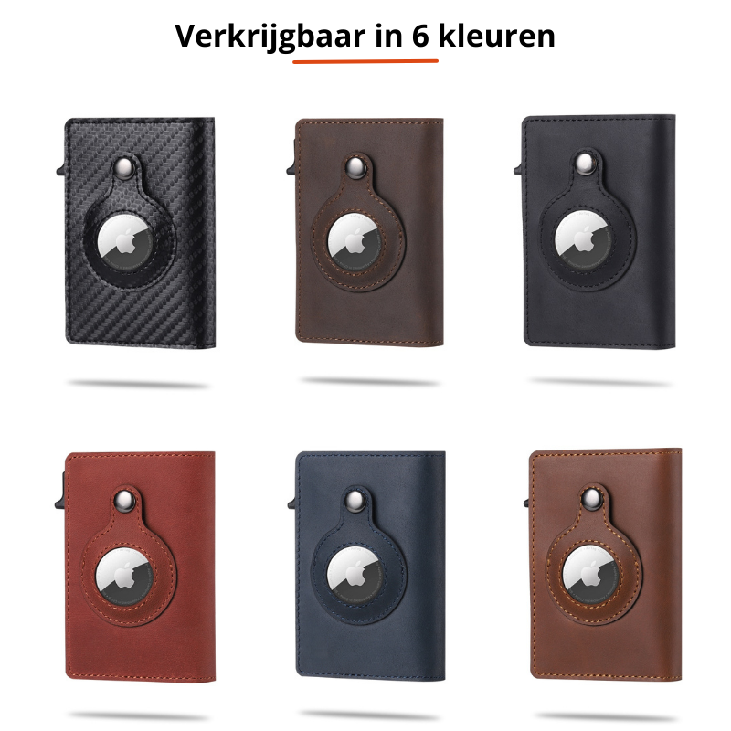 Eleganter Kartenhalter mit integriertem AirTag-Fach