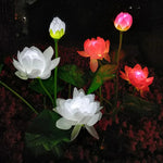 Sonnenblüten Gartenleuchte | Elegantes Lotusdesign | Wetterfest