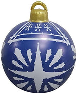 Aufblasbarer Weihnachtsball für den Außenbereich 60 cm – Wetterfeste PVC-Dekoration