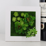 Wanddekoration GreenFrame – 3D Kunstpflanze im modernen Rahmen