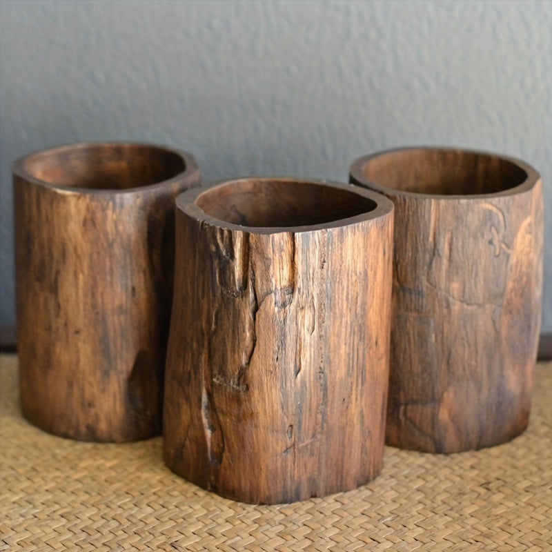 Handgefertigter Holzstifthalter – Einzigartiges und natürliches Design