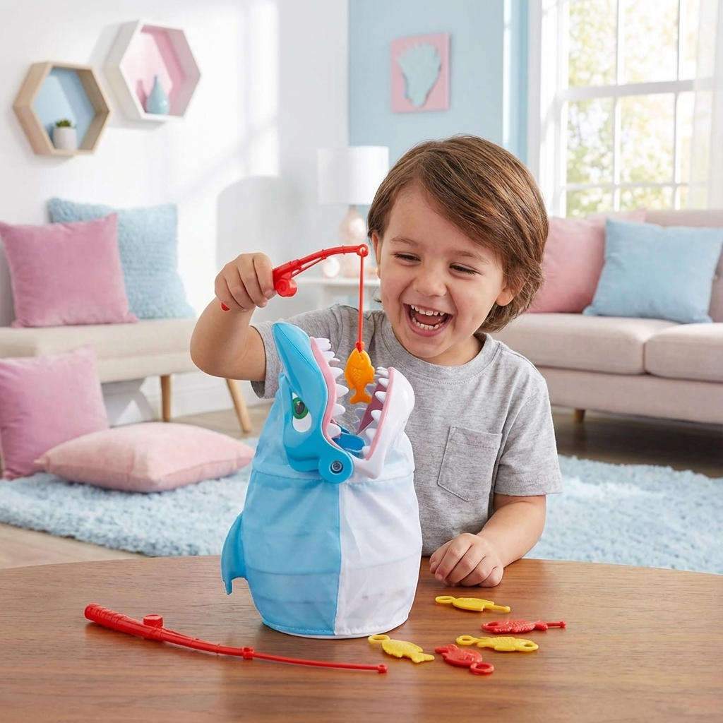 Familien Spiel mit SharkBite Elementen