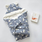 Kuscheldecke für Babys mit Kapuze – Fleece-Decke mit Ohren