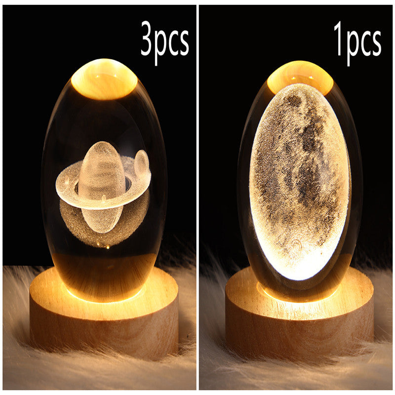 3D Kristalllicht mit LED für eine entspannte Atmosphäre