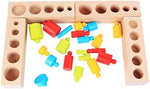 Holz Sortierspielzeug für Zylinder – Montessori Sortierset