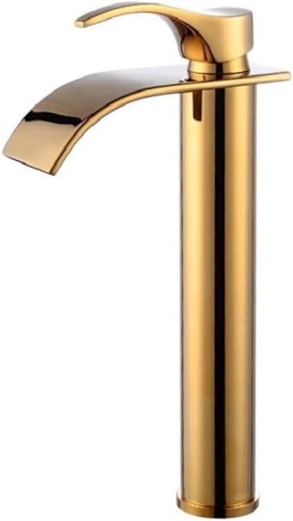 Eleganter Wasserfall-Waschtischarmatur aus Messing