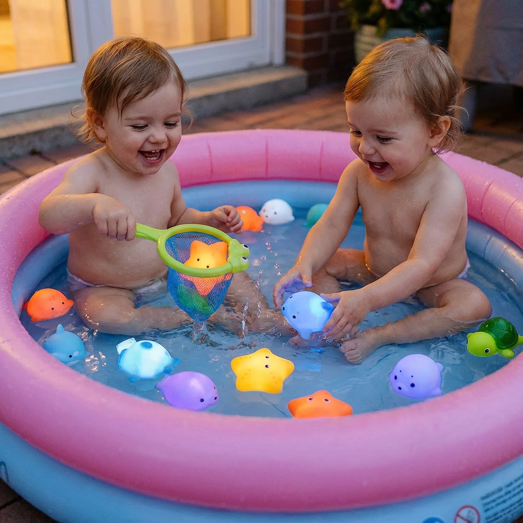 Bunte Schwimmende Tierfiguren für das Bad