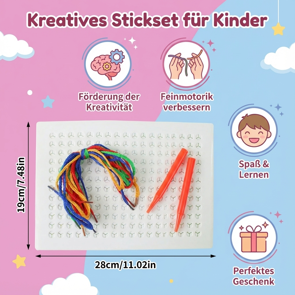 Stickset für Kinder – Kreatives Basteln und Gestalten