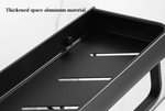 Eckregal aus schwarzem Aluminium ohne Bohren – Voltyx