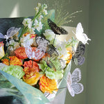 Lively Butterfly Stakes for Garden and Decoration - Set of 10