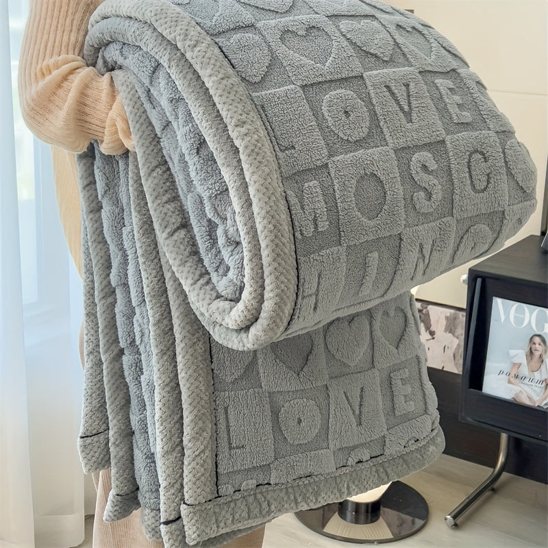 Wohlfühl-Decke aus weichem Fleece mit umkehrbarem Design – Elegant und vielseitig