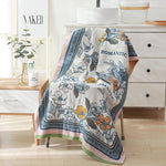 Reversibles Baumwollbadetuch in bunten Farben | AquaChic