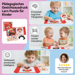 Lernpuzzle für Kinder zur Entwicklung von Gesichtsausdrücken