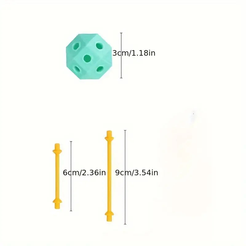 3D-Bausteine aus flexiblem PVC – Kreatives Spielzeug für Kinder