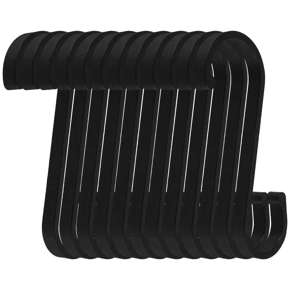 Versatile S-Hooks Set of 12 | Robust Stainless Steel for Every Need