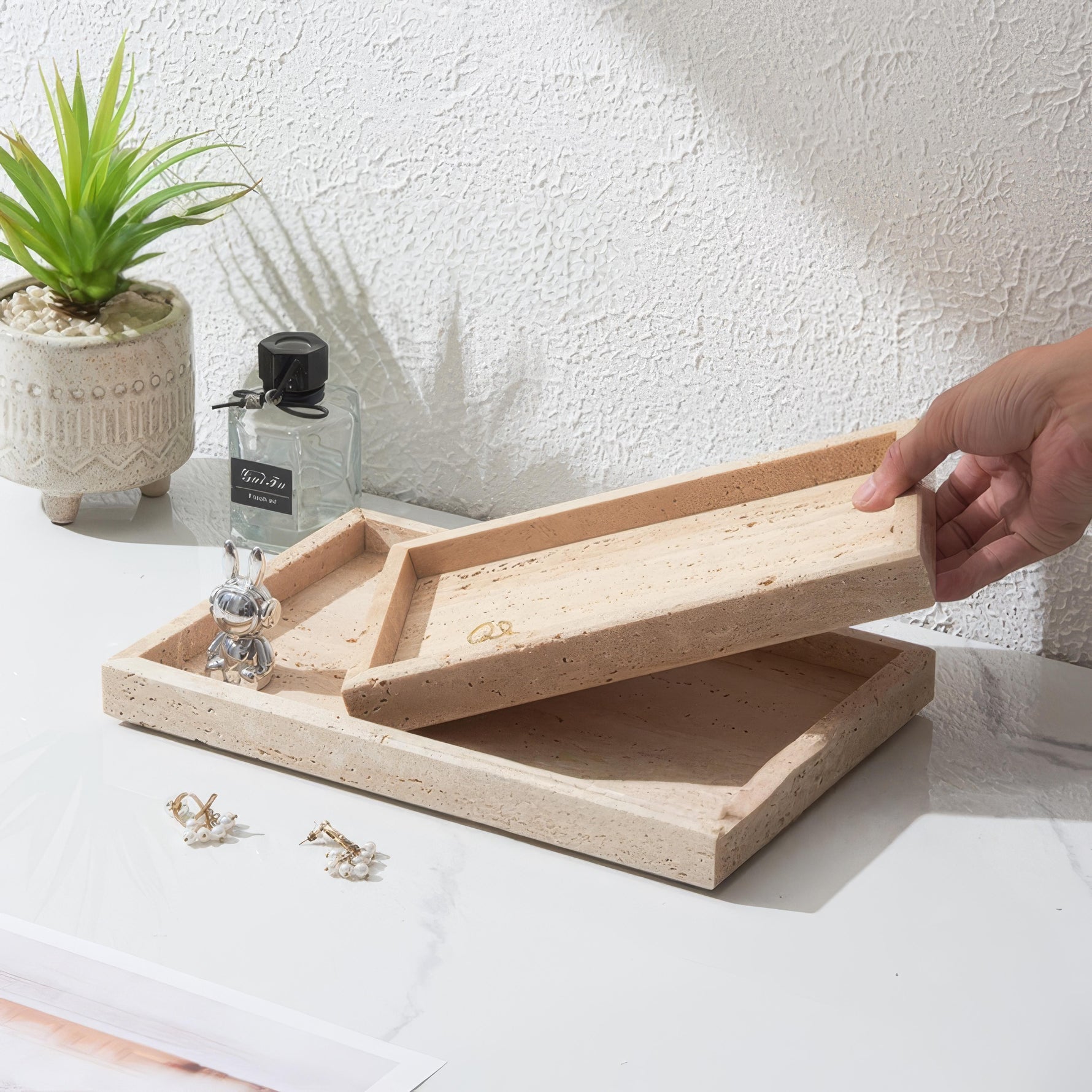 Elegant Marble Serving Tray for Stylish Accents
