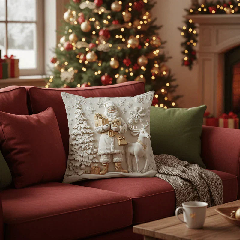 Festive Magic: 3D Christmas Decoration Covers Set (4 Pieces)