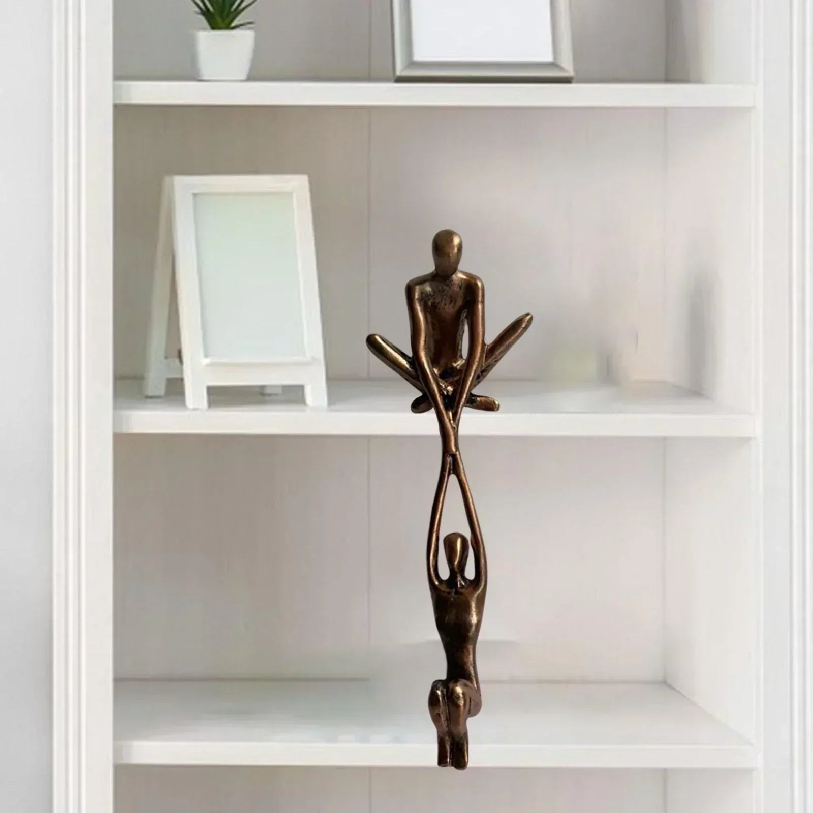 Liebes- und Gleichgewichtsskulptur – Dekorative Figurine