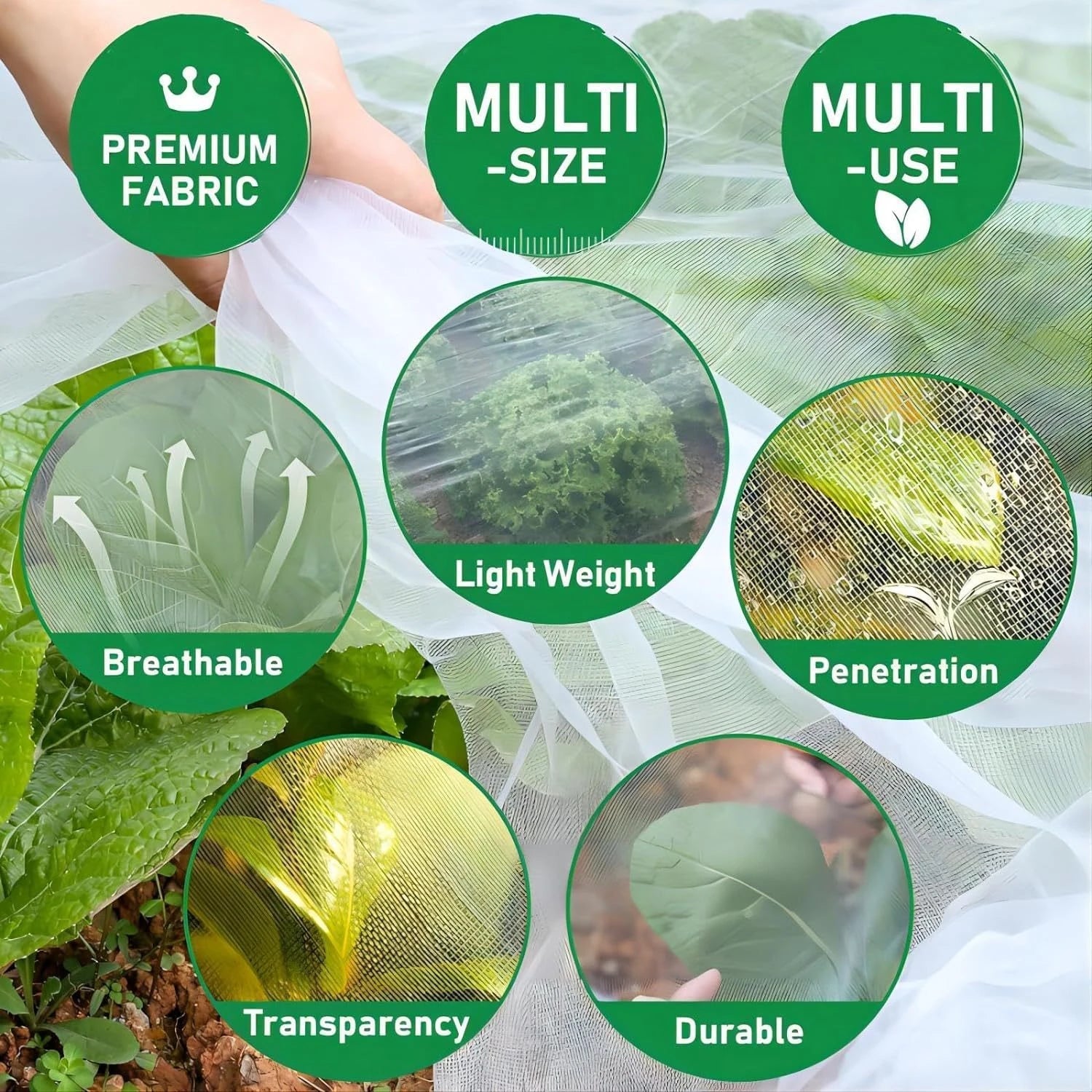 Secure Plant Protection Net for High Yields | 60 Mesh