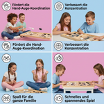 Holz Schachbrettspiel mit Schleuder