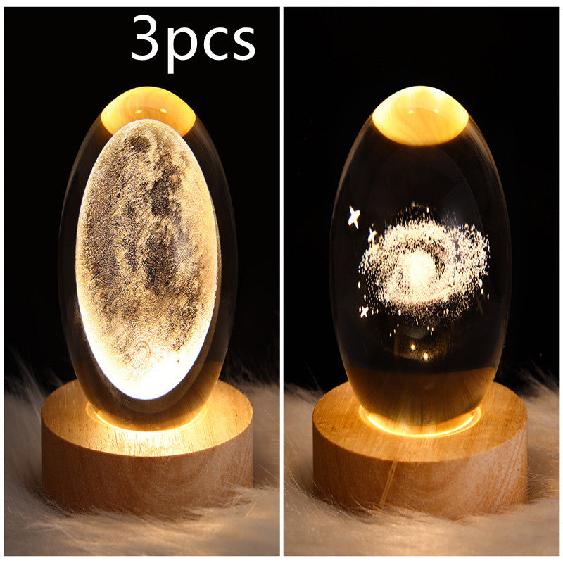 3D Kristalllicht mit LED für eine entspannte Atmosphäre