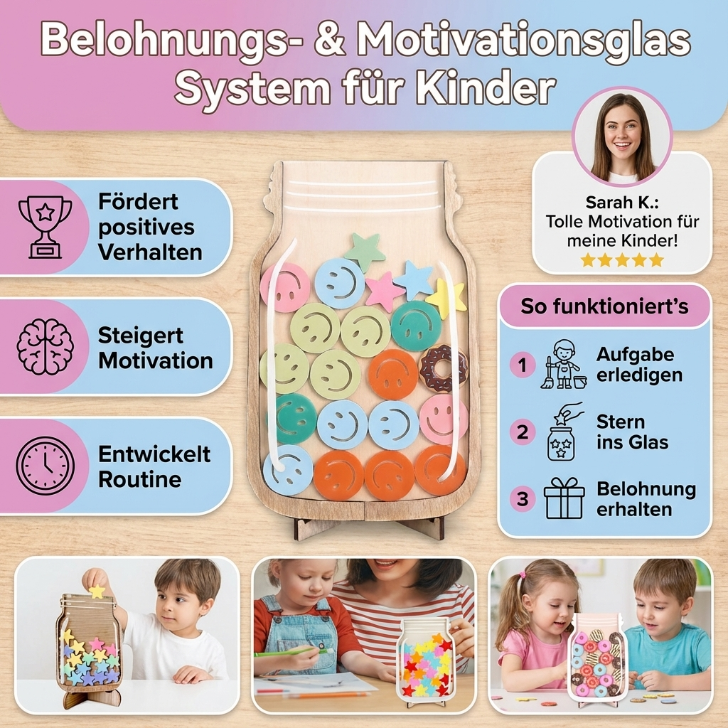 Motivations- und Belohnungsglas für Kinder
