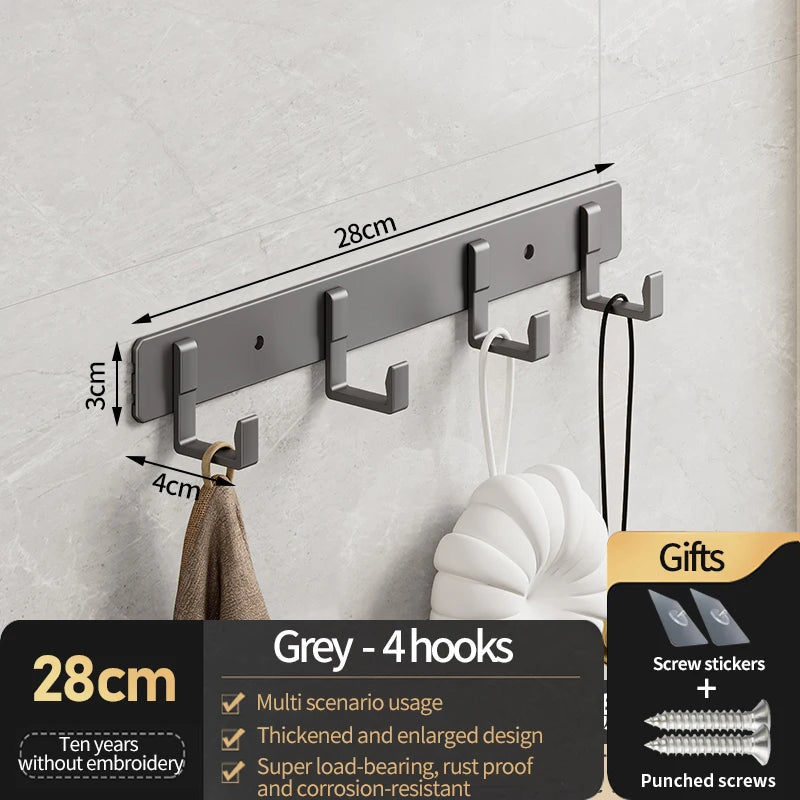 Elegant aluminum wall and door hooks for every room