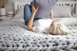 Kuschelige Strickdecke für ultimativen Komfort