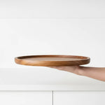 Elegant Wooden Tray – Round Serving Dish for Any Occasion