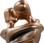 Elegante Bronze-Skulptur eines umarmenden Paares – Dekoratives Kunstwerk für Ihr Zuhause
