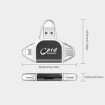 Vielseitiger 4-in-1 Kartenleser für SD und TF-Karten