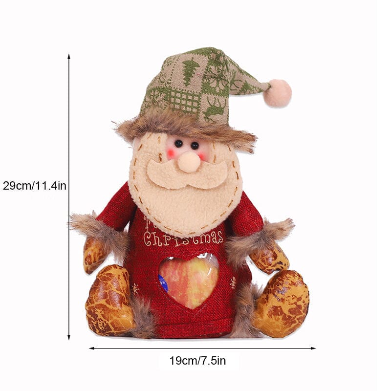 Weihnachtsgeschenkbeutel mit Reißverschlussdesign