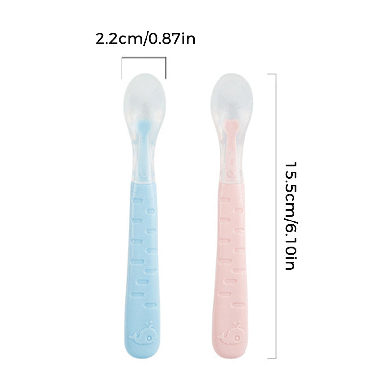 Silikonlöffel für Babys – 2-in-1 Funktion