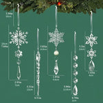 Kristall Weihnachtsdekoration in Schneeflockenform