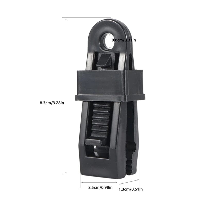 Verstellbarer, robuster Lock-Grip für Planen und Sonnenschutzstoffe