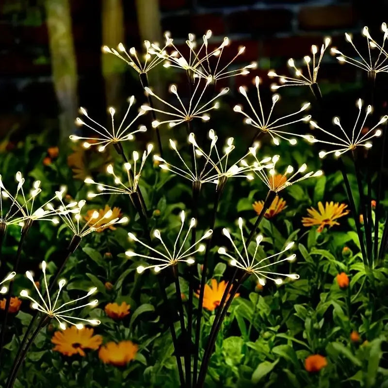 Sonnenblüte Solar-LED-Gartenlampe | Funkelnder Lichteffekt | Wetterfest | 8–12 Stunden Lichtdauer