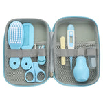 Babypflegeset mit Nagelschneider, Fieberthermometer, Bürste und Kamm