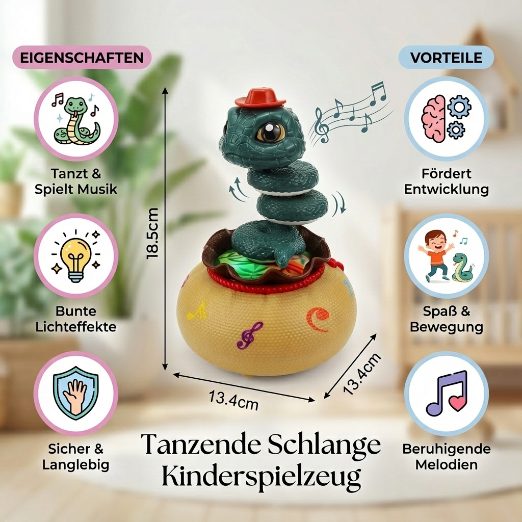 Spielzeug für Kinder – Bewegliche Schlange zum Tanzen