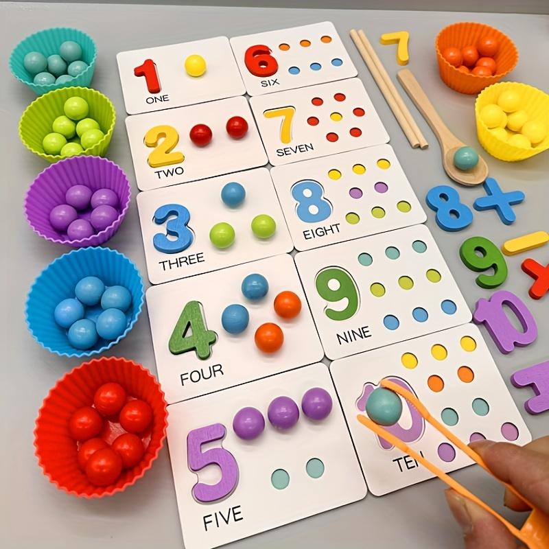 Farbenfrohes Zählset für frühe Mathematikfähigkeiten
