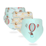 Set aus Dreieckslätzchen für Babys - Weiche Tücher mit süßen Designs
